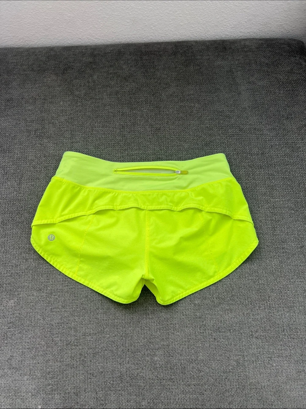 lululemon athletica Neon Lime Athletic Shorts